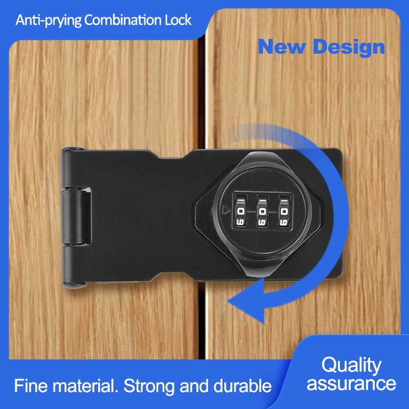 zinc alloy anti prying 3-digit password lock refrigerator locks hardware safety anti-theft file cabinet drawer twist knob locks