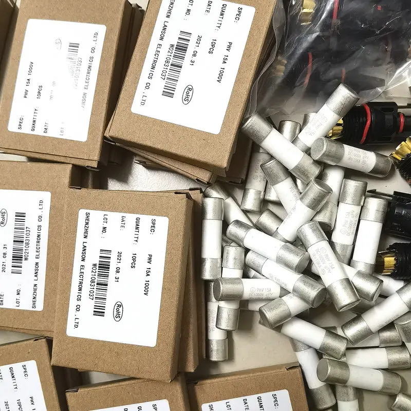 Солнечный предохранитель 10*38 1000VDC 10A 15A 20A 30A; Высокое качество; Хит продаж; Предохранитель постоянного тока керамический