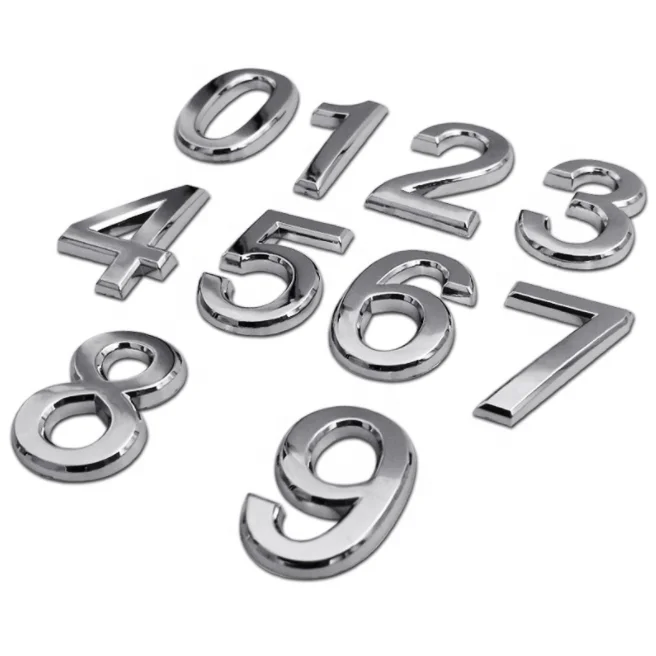 Custom ABS Plastic Self Adhesive Chrome 3d Car Badge Auto Emblem For Sale