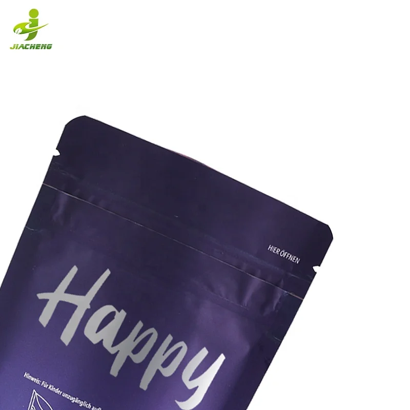 Plastic matte gradient soft touch 3.5g 4x5 edibles zipper stand up foil pouch mylar childproof zip lock packaging bag