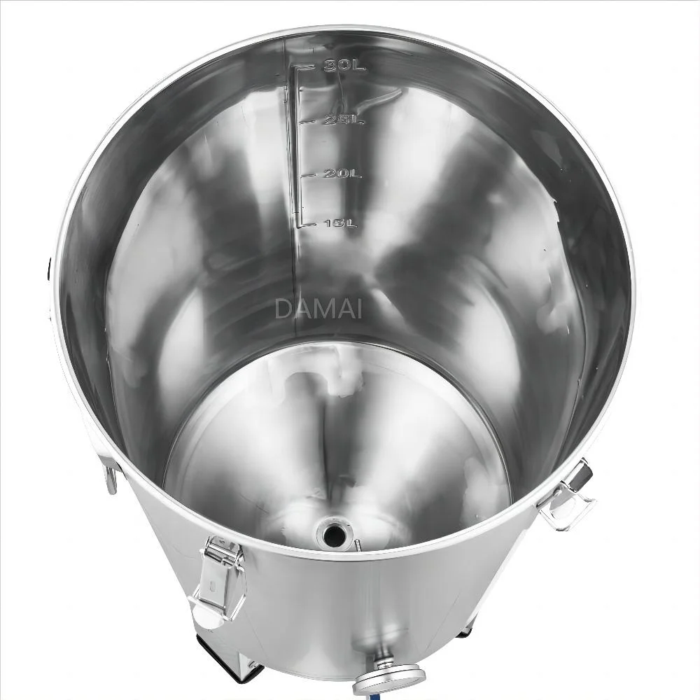 30l Conical Fermenter Home Beer Brewing Equipment Fermentor Fermentation Crock 304 Stainless Steel Fermentation Tank