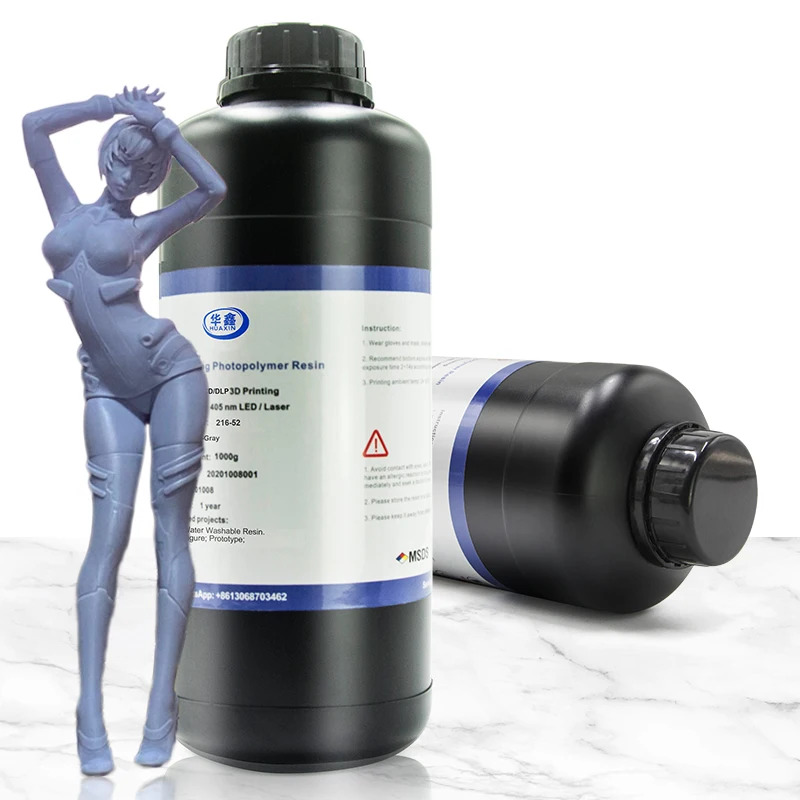 Huaxin, высокожесткая, не хрустящая, моющаяся, легко УФ смола для SLA DLP LCD принтера