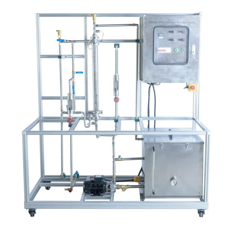 Shell And Tube Heat Exchanger Teaching Equipment Thermal Laboratory Equipment