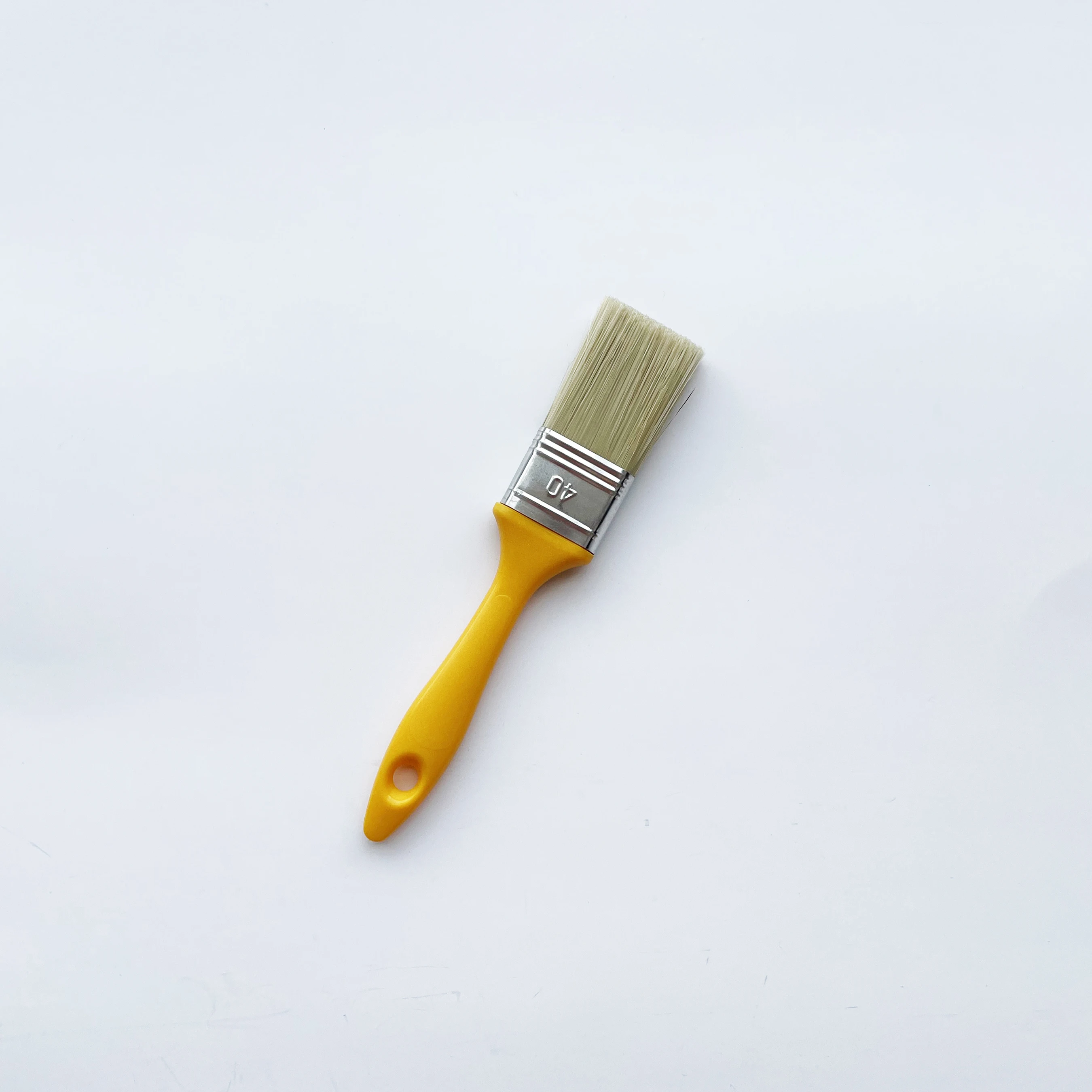 Wide Flat Bristle Stain Brushes Red Plastic Handle Paint Brush for Wall Cabinets House Touch-ups Cleaning