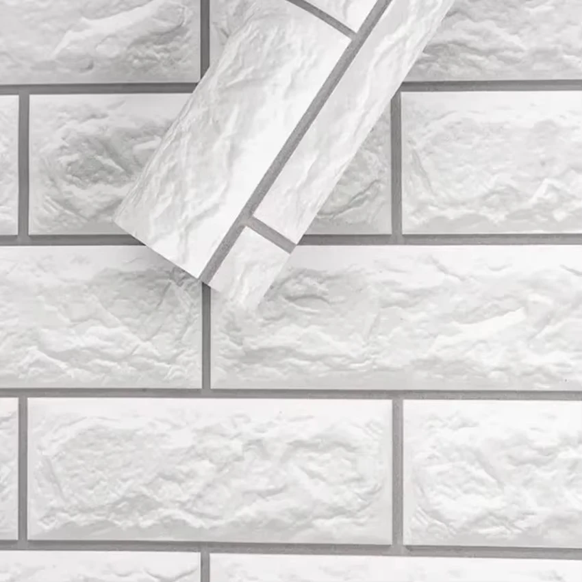 Home Decoration 3D Texture Brick Self Adhesive Wall Paper Interior Peel And Stick Wallpaper Roll Bricks For Living Room