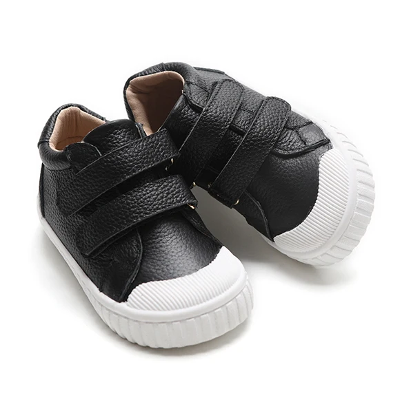 children Shoes Newborn Boys school shoes Girls Two Striped First Walkers rubber sole Lace Up Leather Soft Soles Kids Sneakers