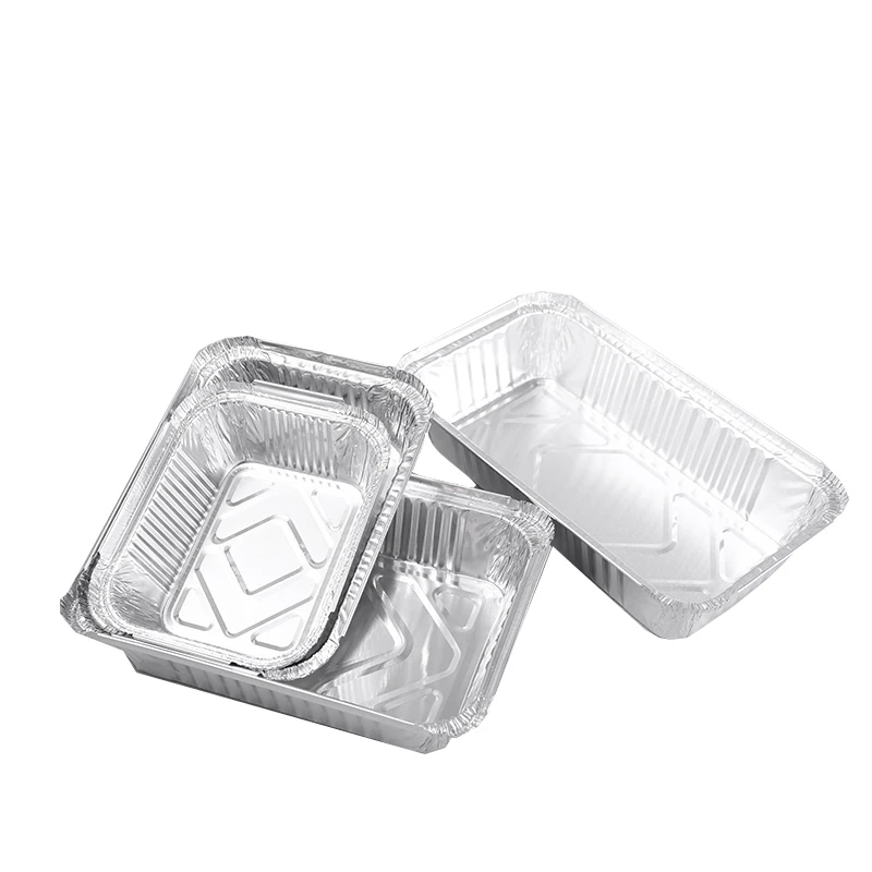 Small Size 240ml Takeaway Aluminum Foil Food Container / Small Size Lunch Box
