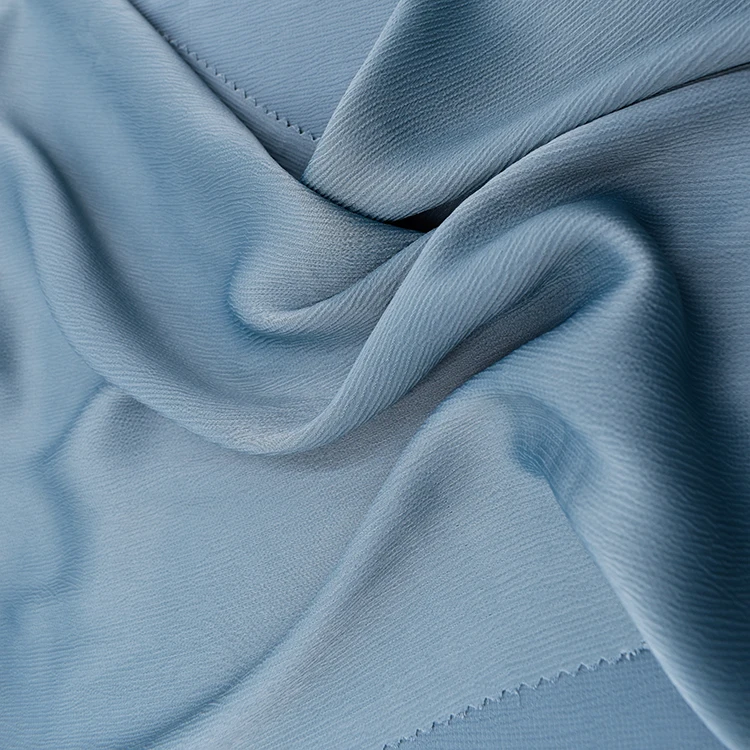 Premium tik tok black abaya fabric 100% polyester crepe fabric for Muslim abaya women dress