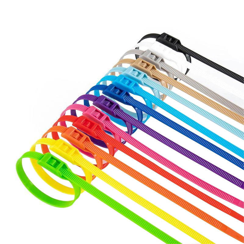13.8INCH (8*350MM) In-Line Plastic Nylon Cable Tie Weather Resistant Nylon 6.6 Zip Ties 133lbs Min Tensile Strength