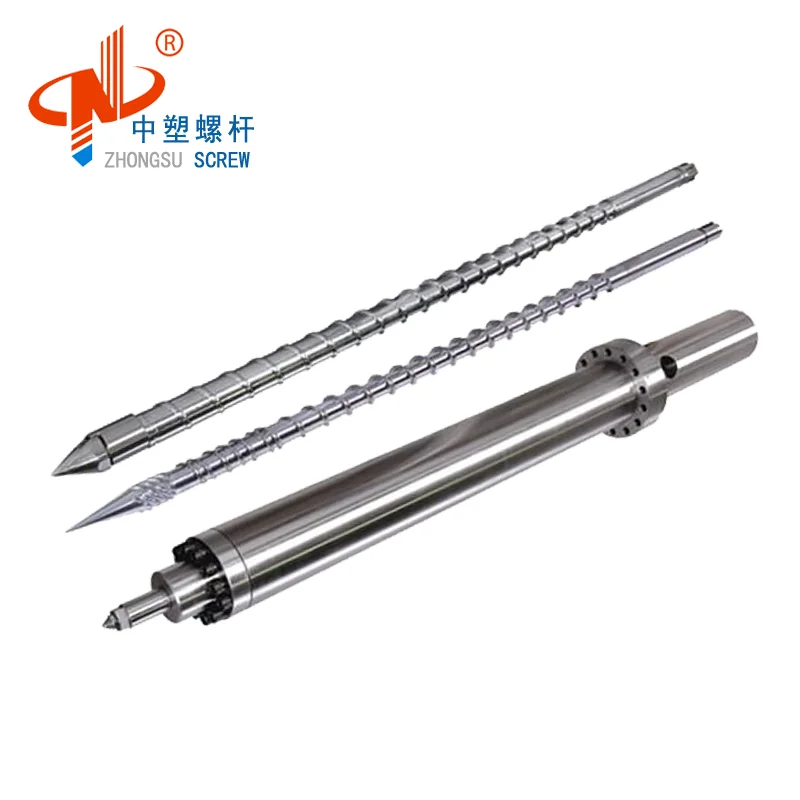 bimetallic single injection  screw barrel for pvc injection molding machine
