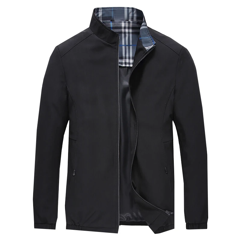 Ветровка из полиэстера на заказ, водонепроницаемая куртка, мужские куртки большого размера, Мужская Черная куртка в горошек