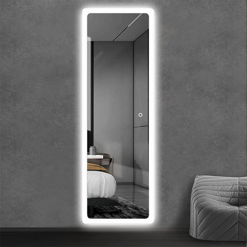 Barbering Large Backlit Smart Hair Station LED Mirror Full Length Dressing Mirror Salon Mirrors