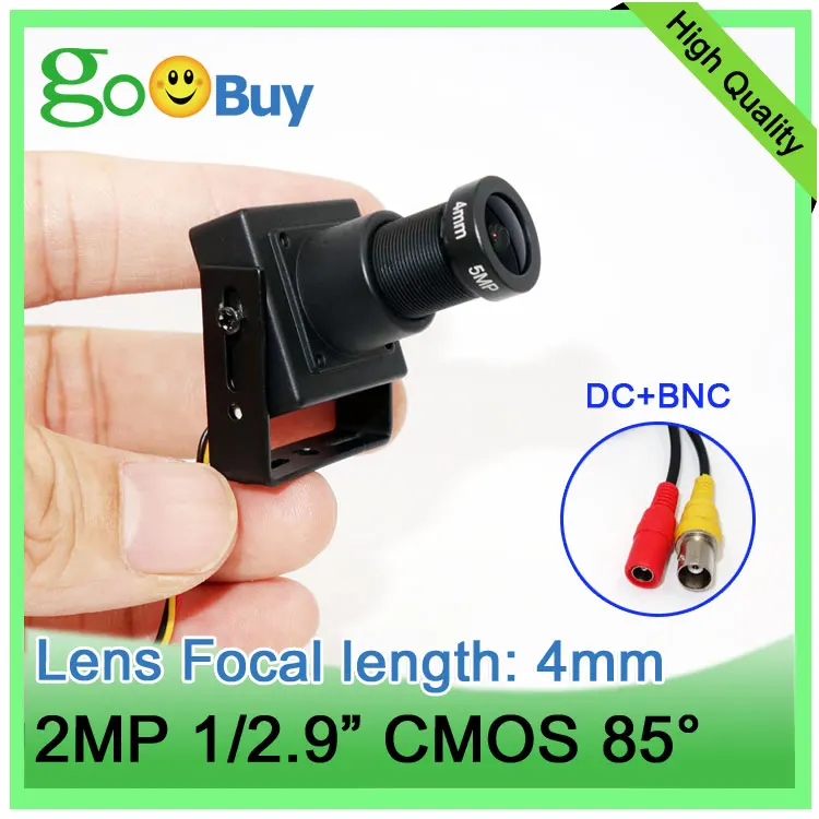 2MP micro camera EFL 4mm FOV 85 degree wide angle CCTV for green plant keeping observation mini Analog camera