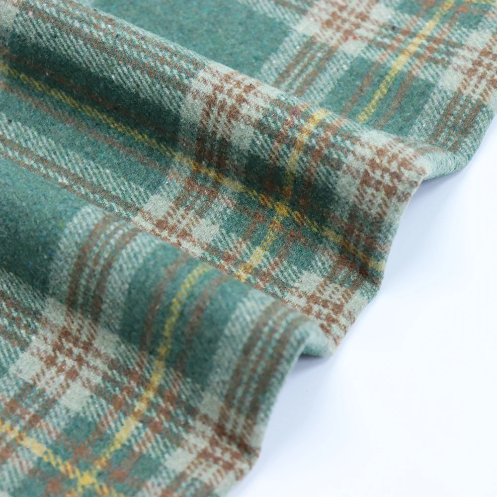 Best Quality New Fashion Design Thick GRS Polyester tweed Fleece Fabric For overcoat