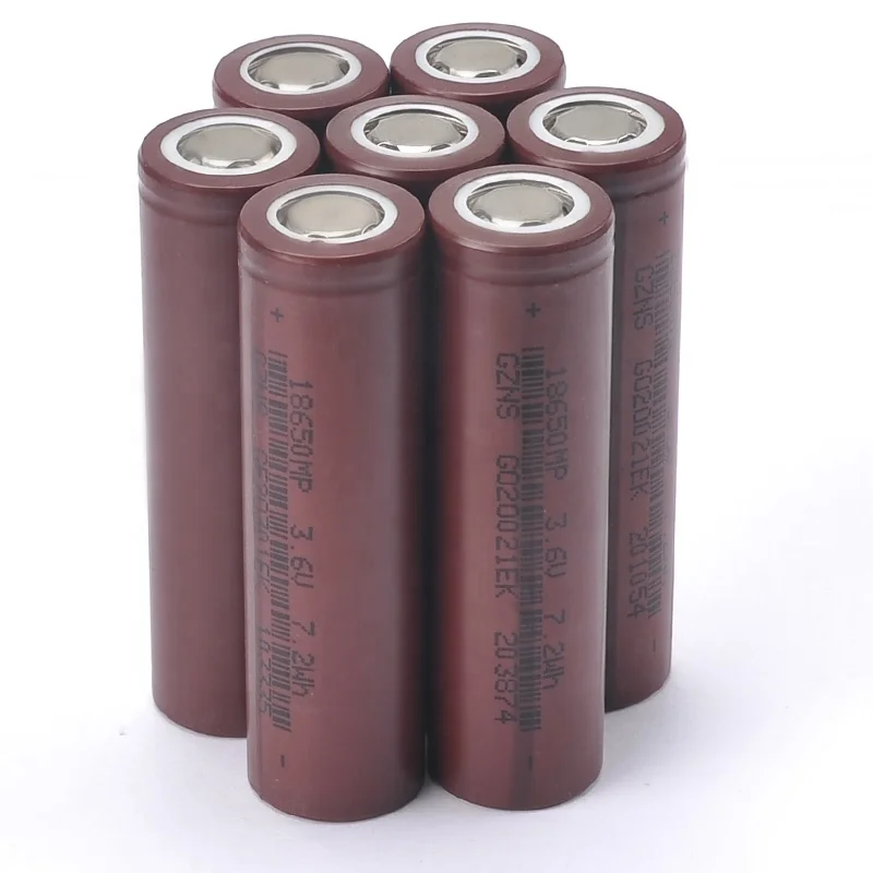 
2000mAh 3.7v INR Discharge rate 3C rechargeable 18650 cells lithium ion battery 