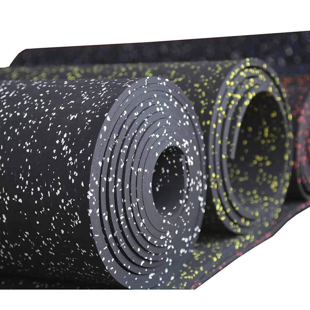 Factory Direct EPDM Rubber Flooring Roll Protective Tiles for Fitness and Strength Area Gym Rubber Sheet Mat