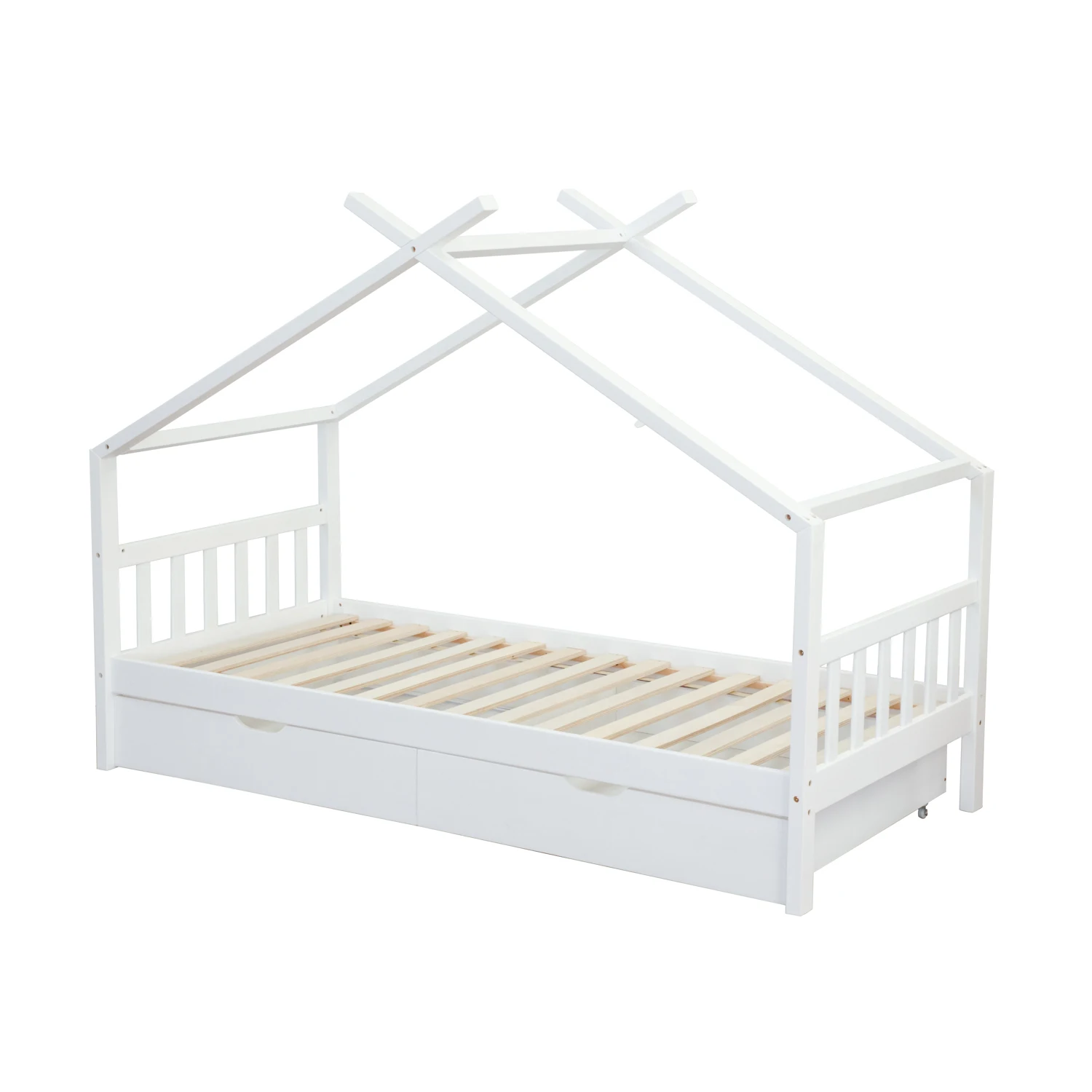 
No.1334 Kids Children Bed Kids Bed Solid Pine Wood Toddler Bed 