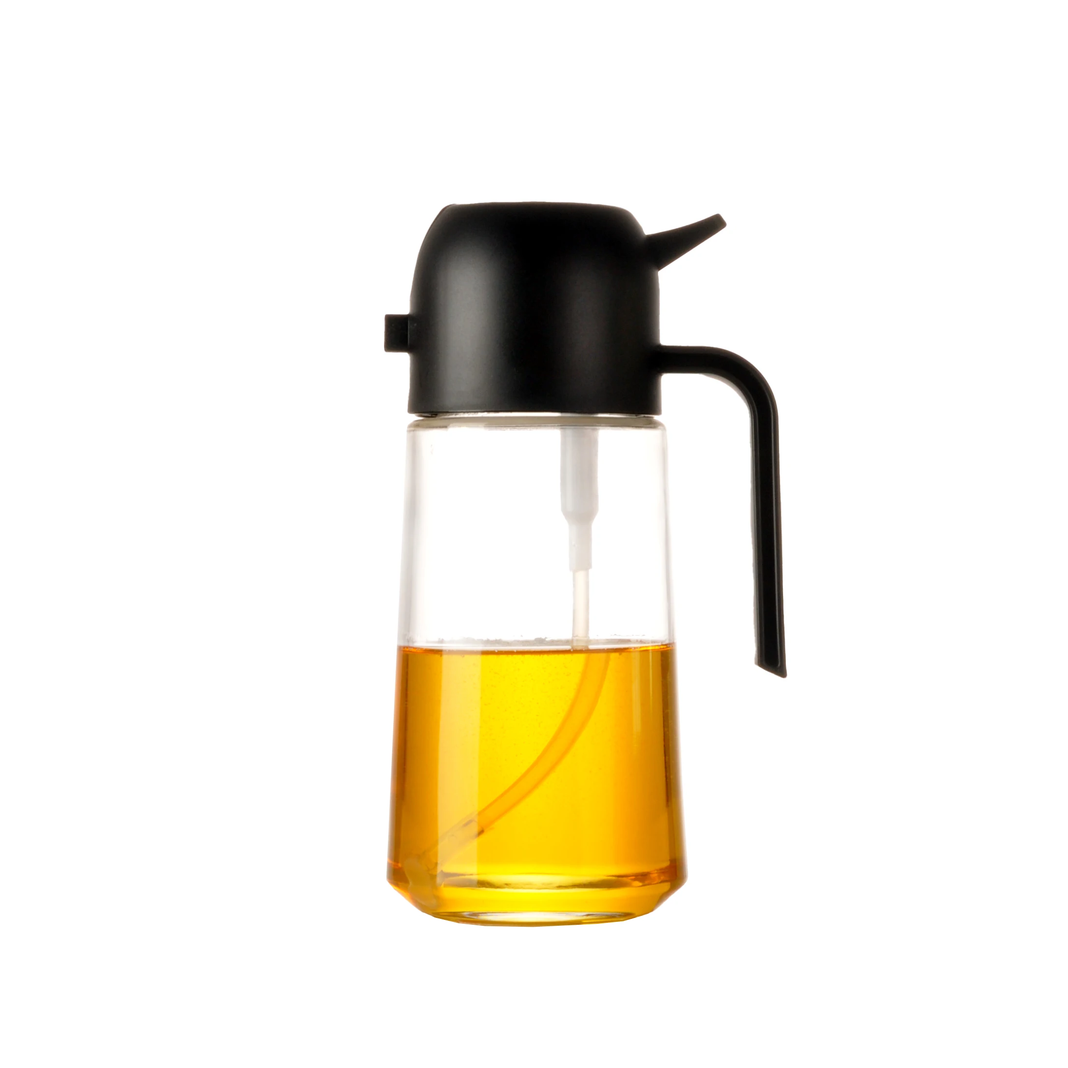 High Quality 550ml Vinegar Spray Olive Oil Sprayer Glass Spray Olive Oil Bottle Dispenser for cooking