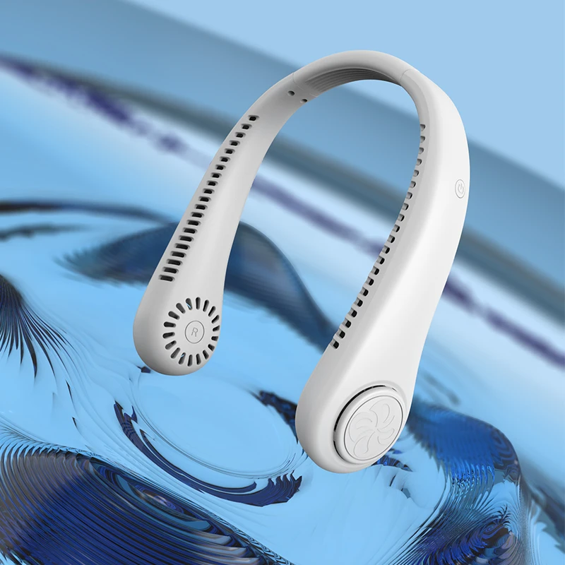 Best Seller 800mah Wearable Leafless Fan Rechargeable Battery Powered Bladeless Cooling Usb Mini Portable Neck Fan