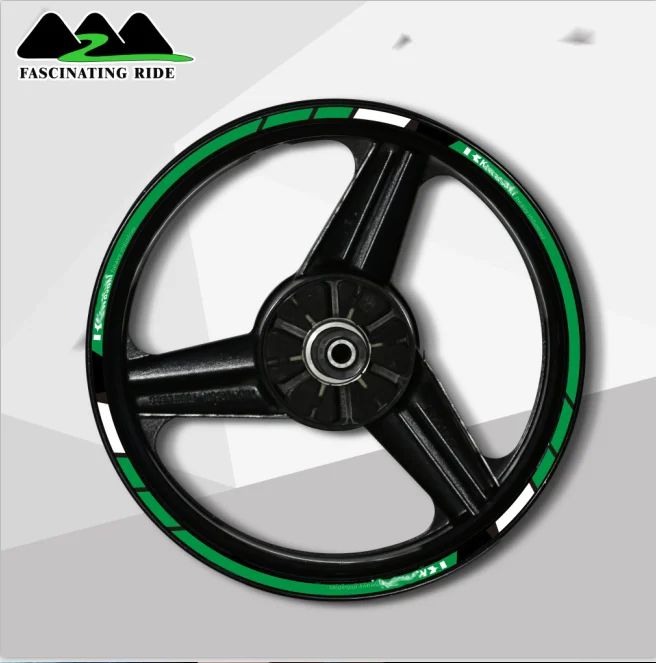 Высококачественная Водонепроницаемая Светоотражающая наклейка на колесо мотоцикла