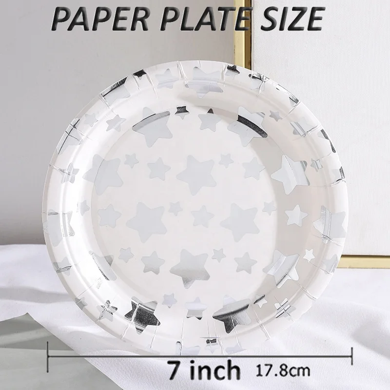China OEM manufacturer round star shape coated paper plates