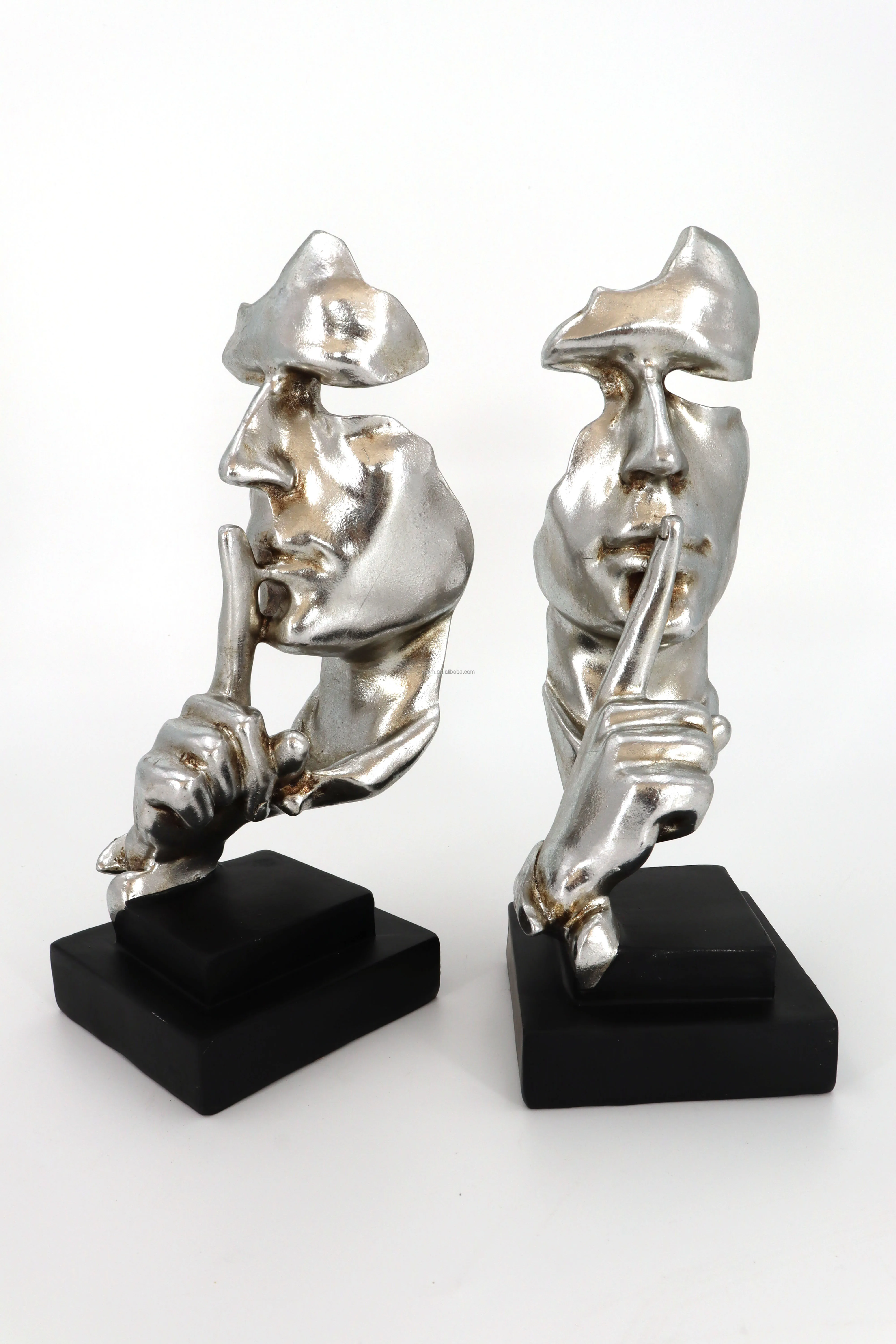 Nordic Retro Resin Figurine  Face Statue Home Living Room Decoration Desktop Gift Figurines