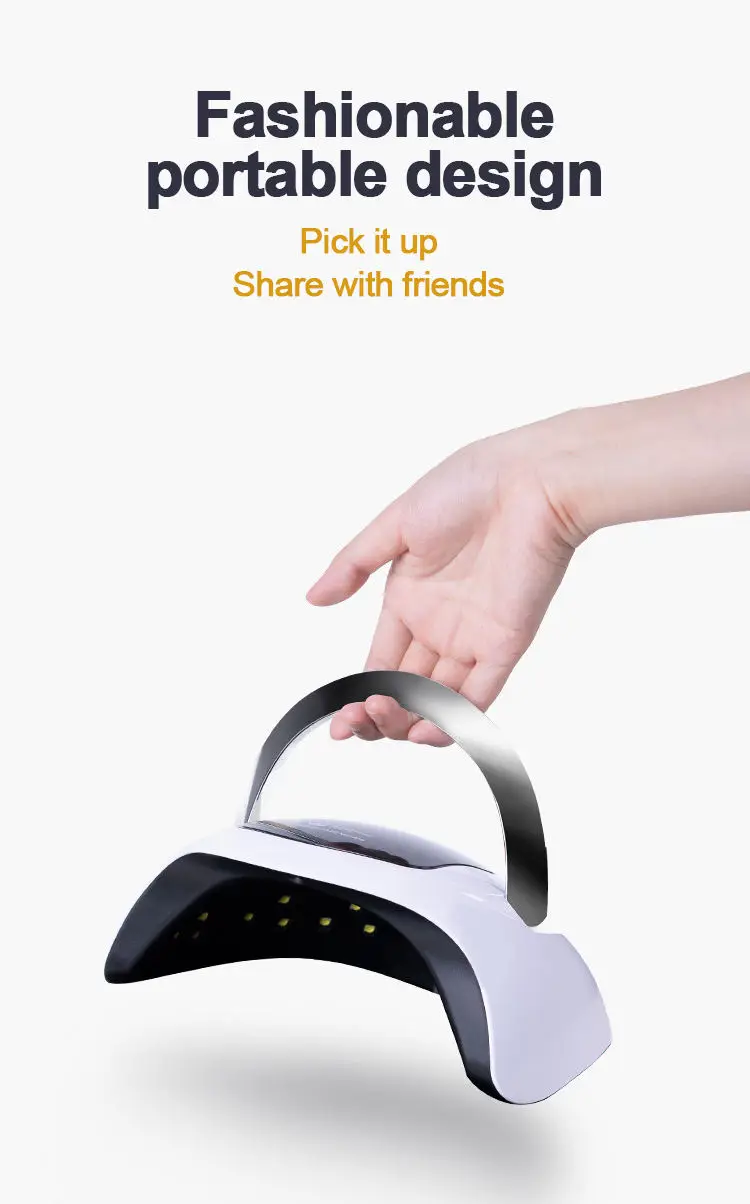 Sun 168w Led UV Nail Lamp Dryer Custom Logo Wholesale  Manicure Nail Art Polish Gel Dryer Uv Lamp for Nails