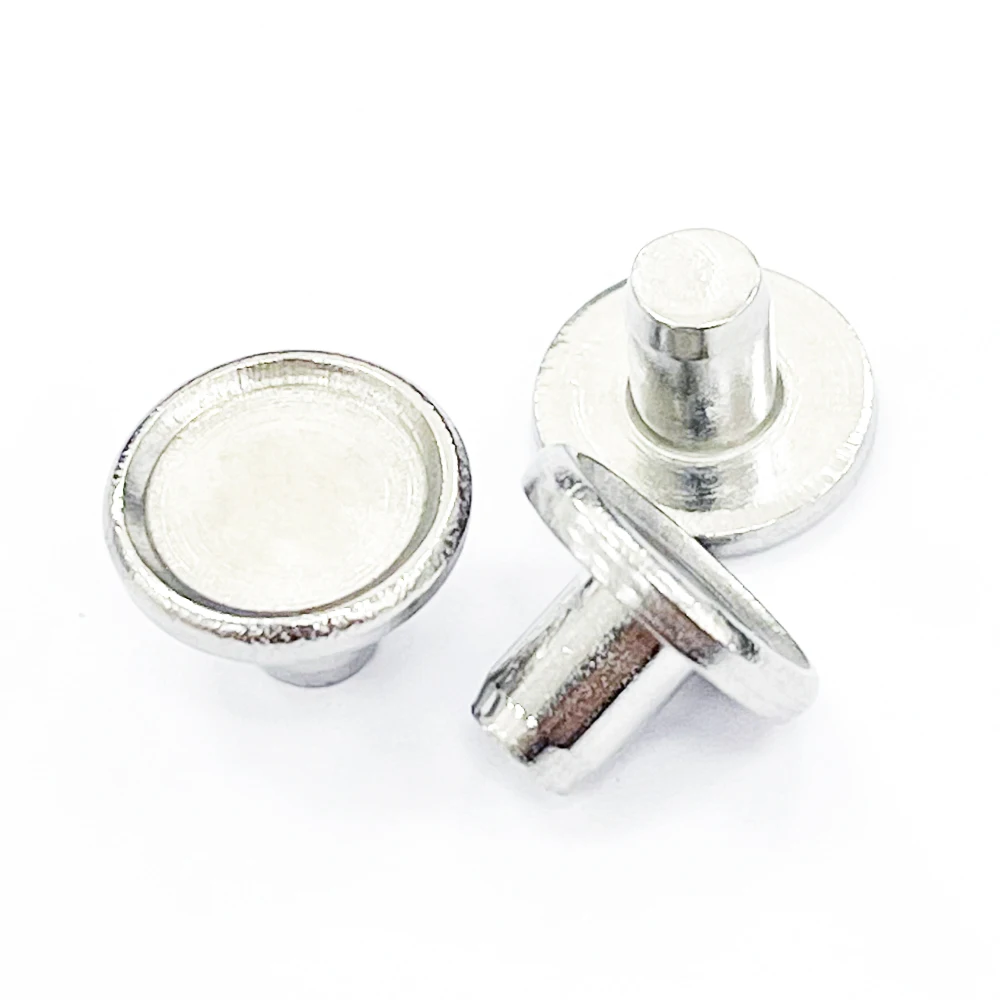 Batch Customized Stainless Steel Corrosion Resistant Solid Pot Nail Flat Head Concave Rivet