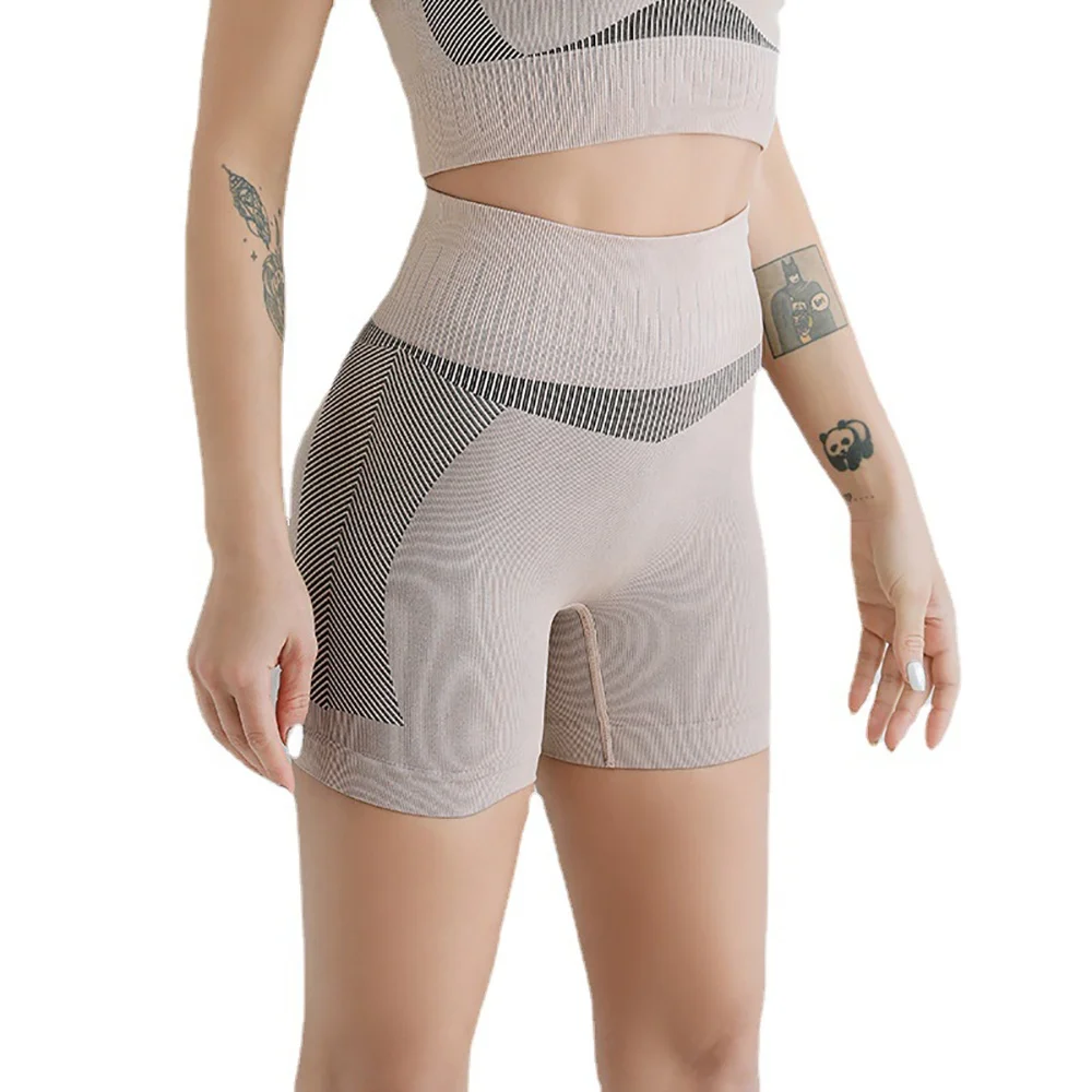 Ama Larsi Wholesale Athletic Wear Custom Breathable Stretch Women High Waist Shaper Shorts