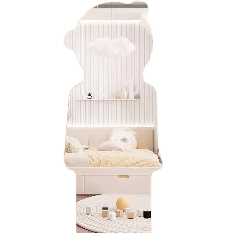 Cosmetic Acrylic Soft Wall Mirror for Home Bedroom Living Room High-Looking Ins Home Decoration Assembled Girl Mirror