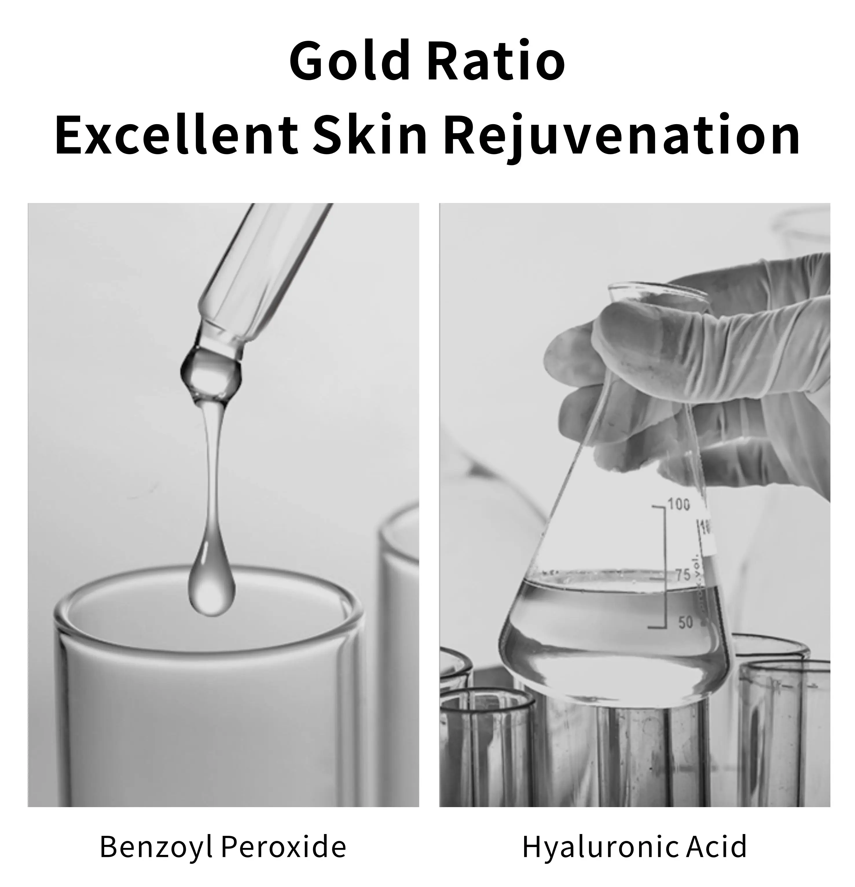 OEM ODM Acne Removal Face Cleanser Hyaluronic Acid And Nicotinamide Foaming Face Wash