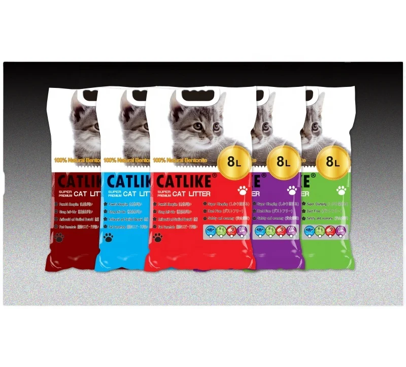 Premium Clumping  Bentonite Litter Low Dust Ball Shaped Bentonite Cat Litter 25L