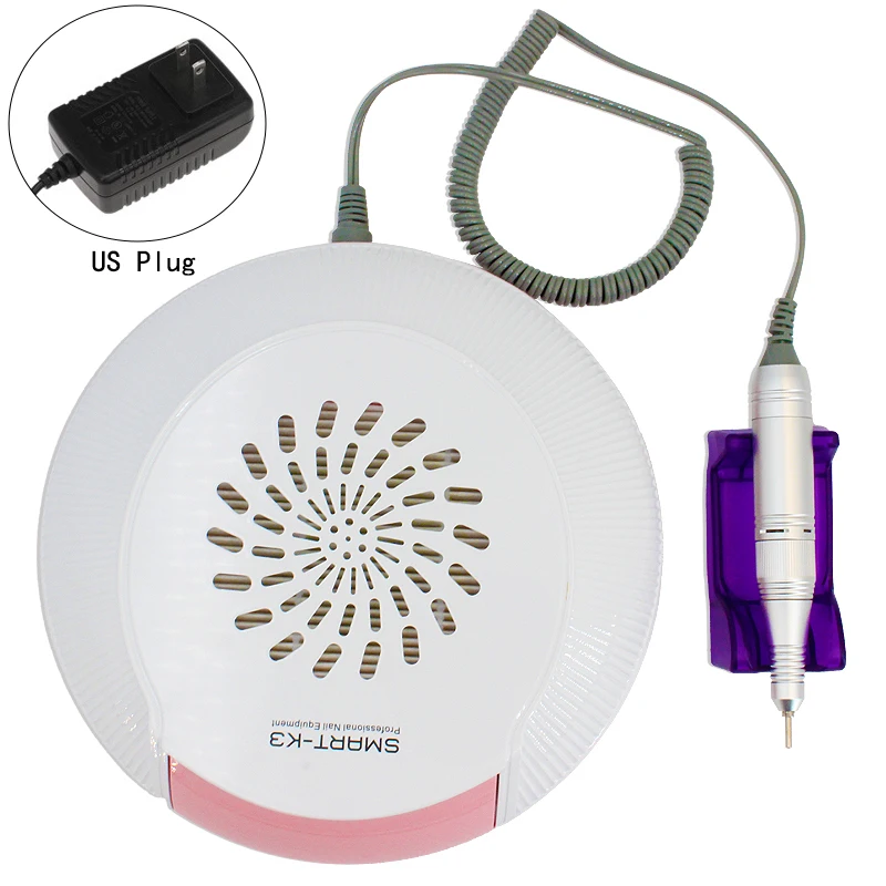 Sunnail High Suction 2in1 Nail Drill Nail Dust Vacuum Cleaner Dust Collector for Manicure and Pedicure Salon Nail Art Tool