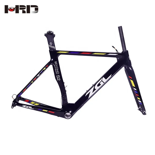 ZGL-CRB67 BB86 rainbow oem carbon road bike frames bike frame carbon women 56cm road bike frame carbon
