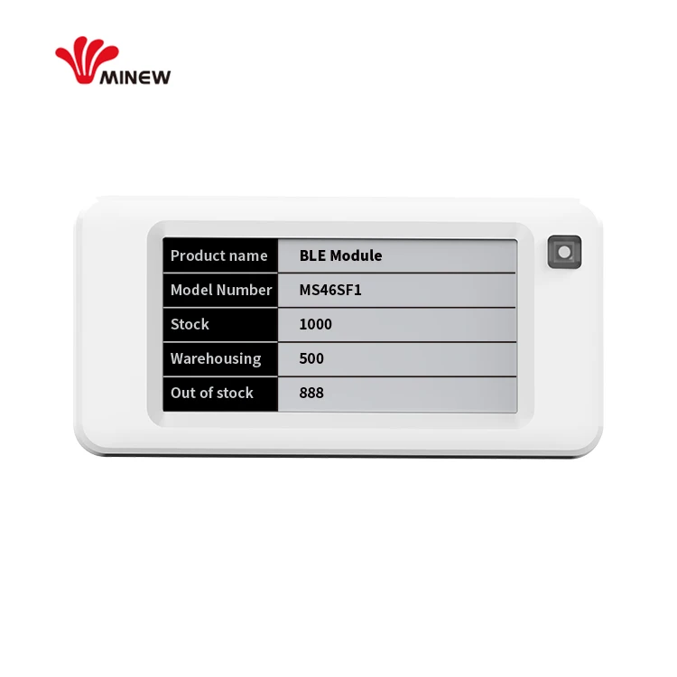 Minew supermarket 2.13 inch ESL Electronic Shelf Label Digital Price Tag E-ink display with BLE 5.0 esl tag