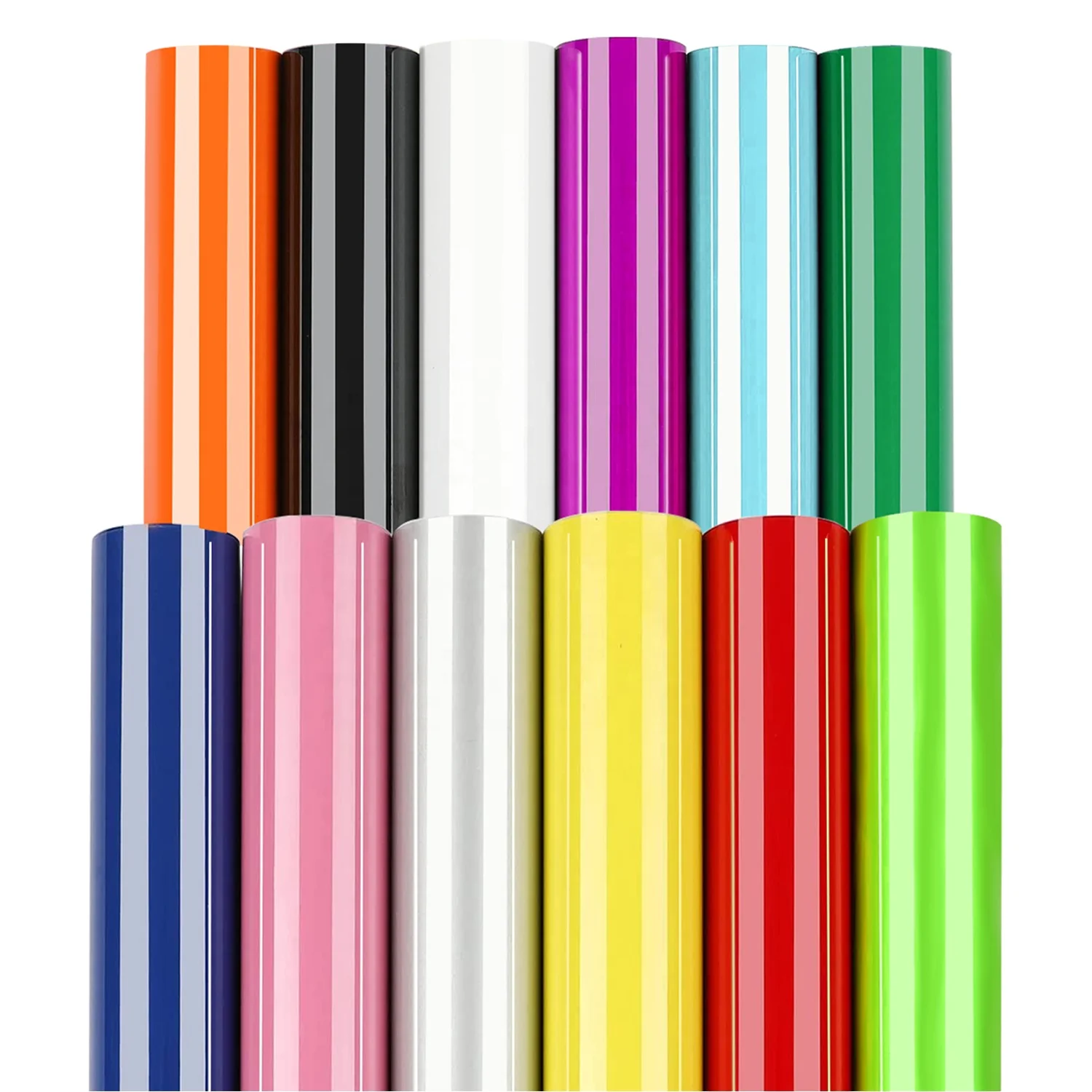 3D Puff Heat Transfer Vinyl 12-Sheets Assorted Colors Easy Cut Easy Weed Iron-on 3D Puffy HTV With Plotter For B2C Sellers