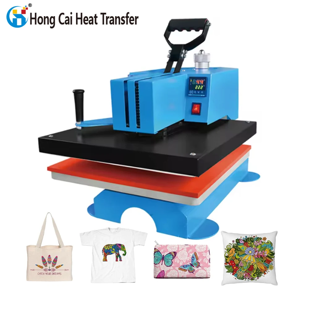 Hongcai 40*60cm/38*38cm Heat Press Machine Sublimation Paper T-shirt Print Transfer Multifunctional Heat Transfer Machine