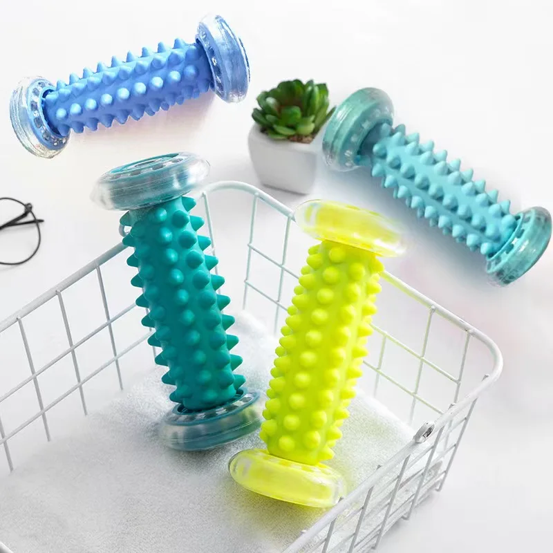 2024 New Foot Roller Massager Multi-Color TPR PVC Foot Massage Roller Sports Style hand massager roller ball