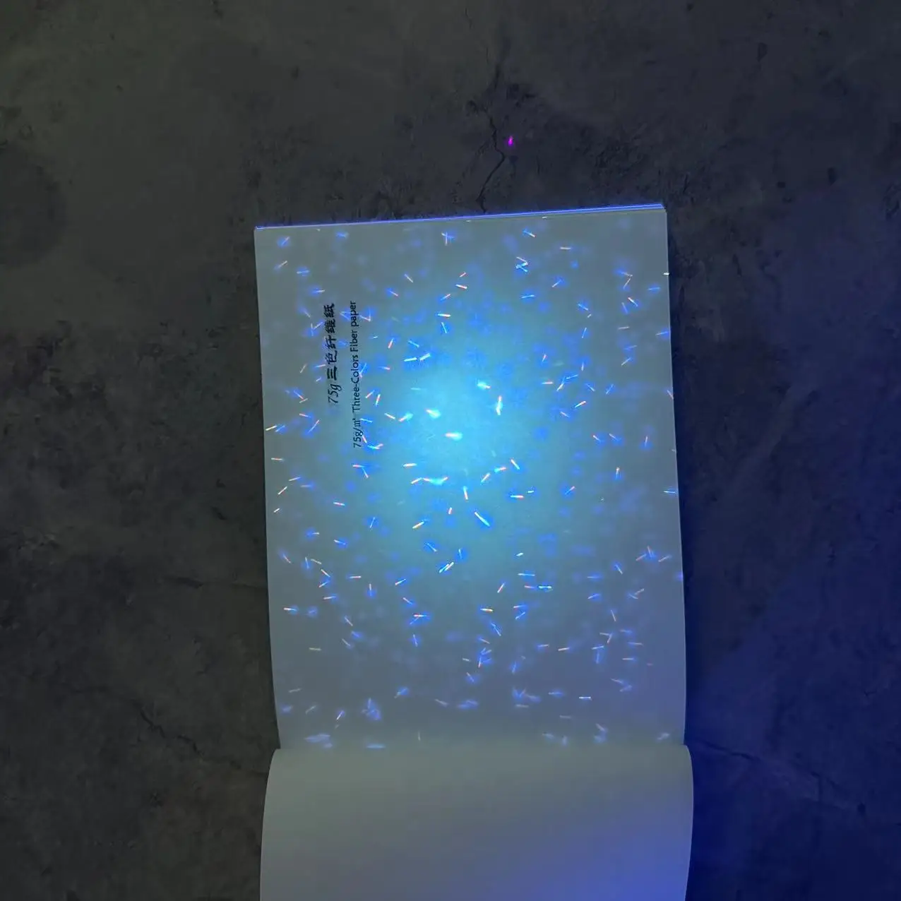 Qiang Qiang paper indian Custom high quality banknote cotton paper security paper 40gsm 45gsm 85gsm with uv invisible fiber