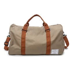 New Trendy Casual Style Foldable Sports Bags Carry-on Luggage Duffle Bag Clothes Storage Satchel Bags
