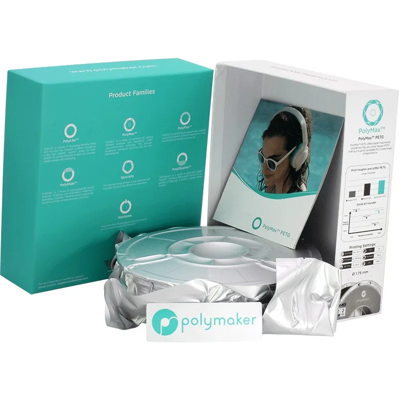 Гранулы для 3D-принтера PolyMax супер жесткие 0 75 кг/1 мм/2 85 мм