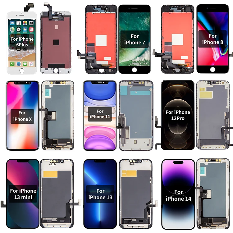 Замена экрана мобильного телефона для iphone ЖК-экран 6 6s 7 8 plus X XR XS MAX SE 11 12 13 14
