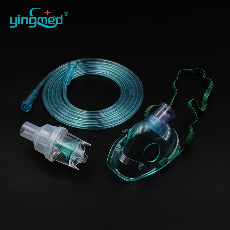 Nebulizer mask Aerosol mask Pediatric Standard with elastic strap adjustable nose clip 2m oxygen tubing