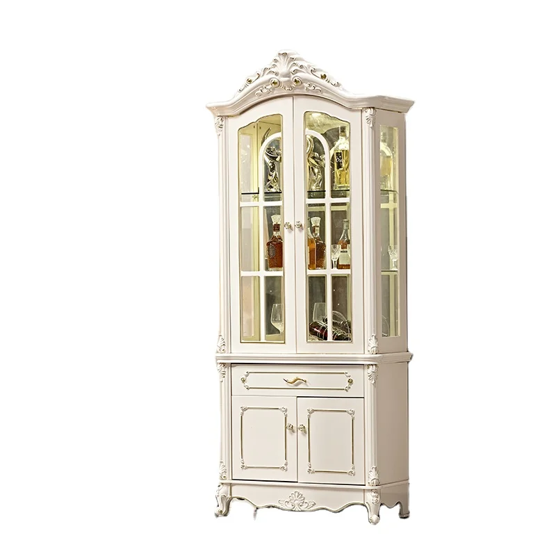 Storable Wine Cabinet Dining Room Furniture Luxury Glass High Quality Bar Wine Cabinet