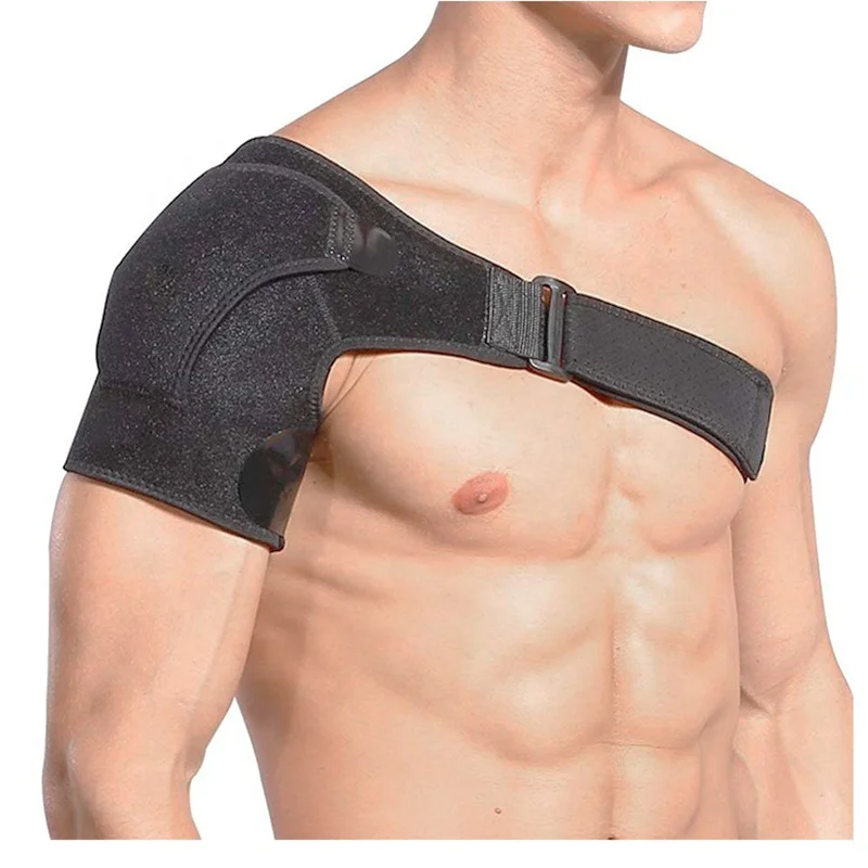 2022 Wholesale Shoulder Pain Relief Belt Football Breathable Braces Back Shoulder Support Brace Neoprene SBR SCR CR