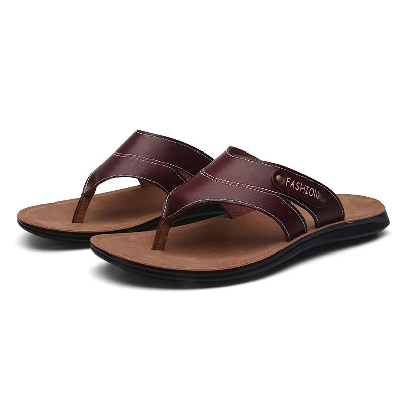 Italian hand-made slippers, both indoor and outdoor fashion flip flops