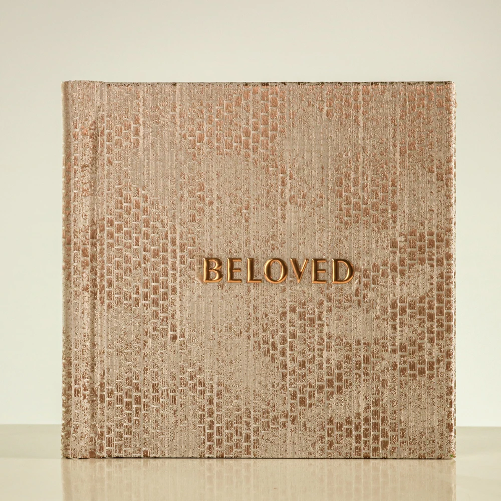 Hot sale design classic leather elegant 10x10 and 15x15 romantic wedding photo album