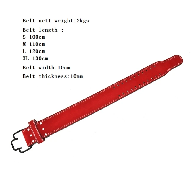 Weight Lifting Belt Genuine Leather Adjustable Comfortable Weight Lifting Belt Lumbar Support For Enhance Your Training