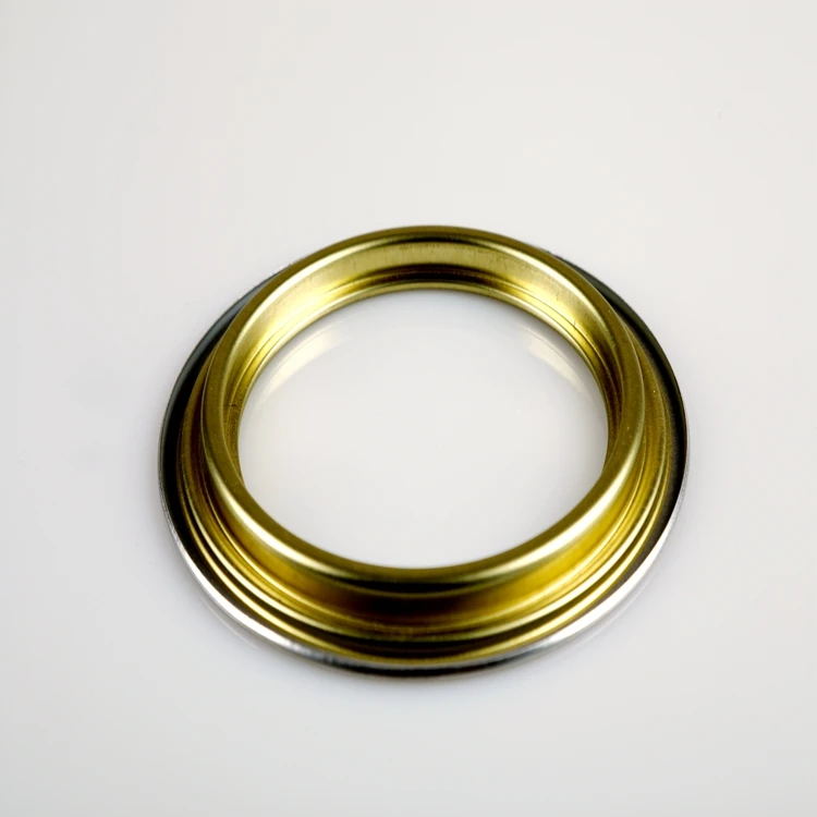 Diameter 105mm Inside Painted Gold Bottom Ring Lid Tinplate Lids Iron Round Can Cover For Paper Tube