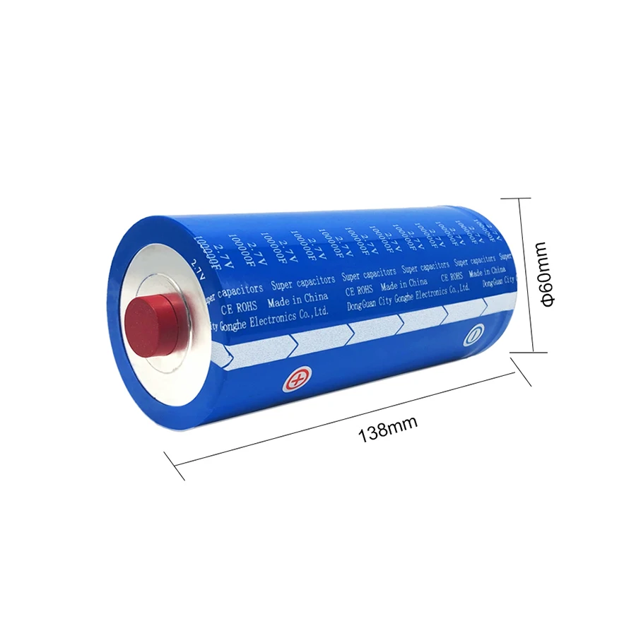 2.7V 100000F 25Ah 60Wh Graphene Battery Cell Rechargeable